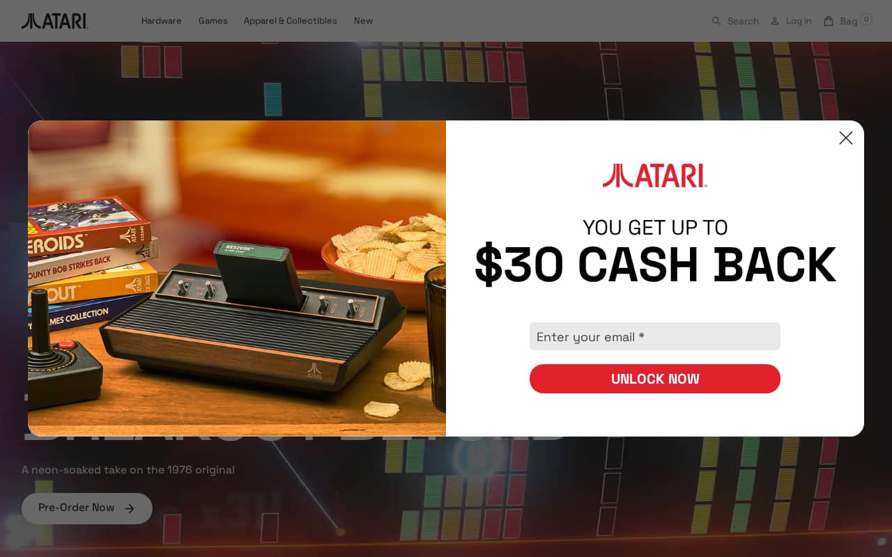 Screenshot of https://atari.com/ as archived Mar 1, 2025
